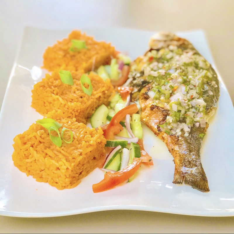 Plat cuisine gastronomique recette de Poisson grillée martinique guadeloupe