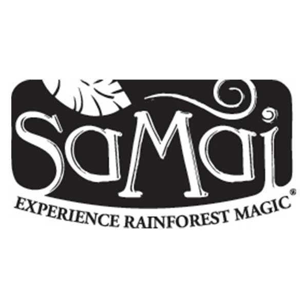 logo de la marque SAMAI en noir et blanc