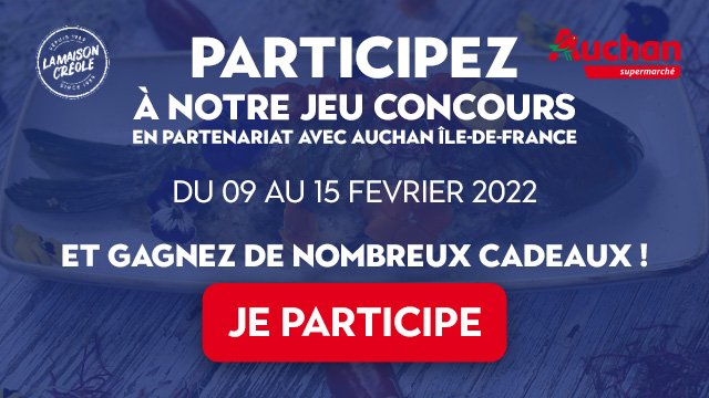 encart jeu concours en partenariat avec Auchan cliquez pour participer