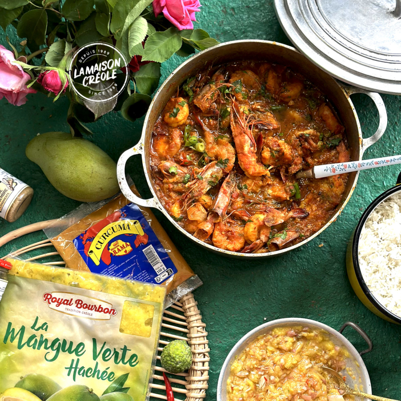 cari crevettes rougail mangue royal bourbon industrie